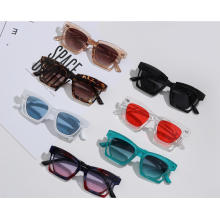 Venta caliente diseño creativo vintage retro gradiente acrílico mujeres gafas de sol de plástico